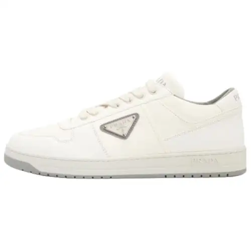 PRADA Low top Skateboard Shoes Men's Ivory White