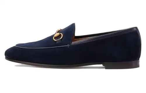 GUCCI Jordaan Suede Women's Casual Shoes Women's Blue
