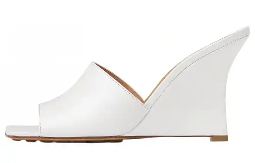 Bottega Veneta Stretch Slide Slippers Women's White