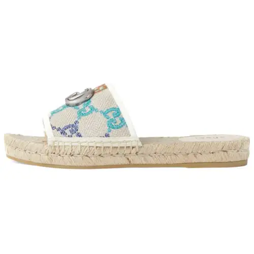 Gucci Wmns Gg Espadrille Slide 'Multi' Women's