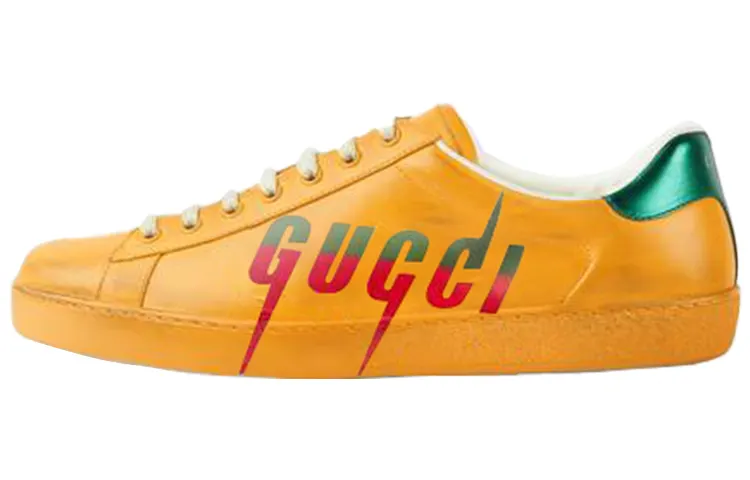 Gucci 'GUCCI Ace Blade - Distressed Yellow'