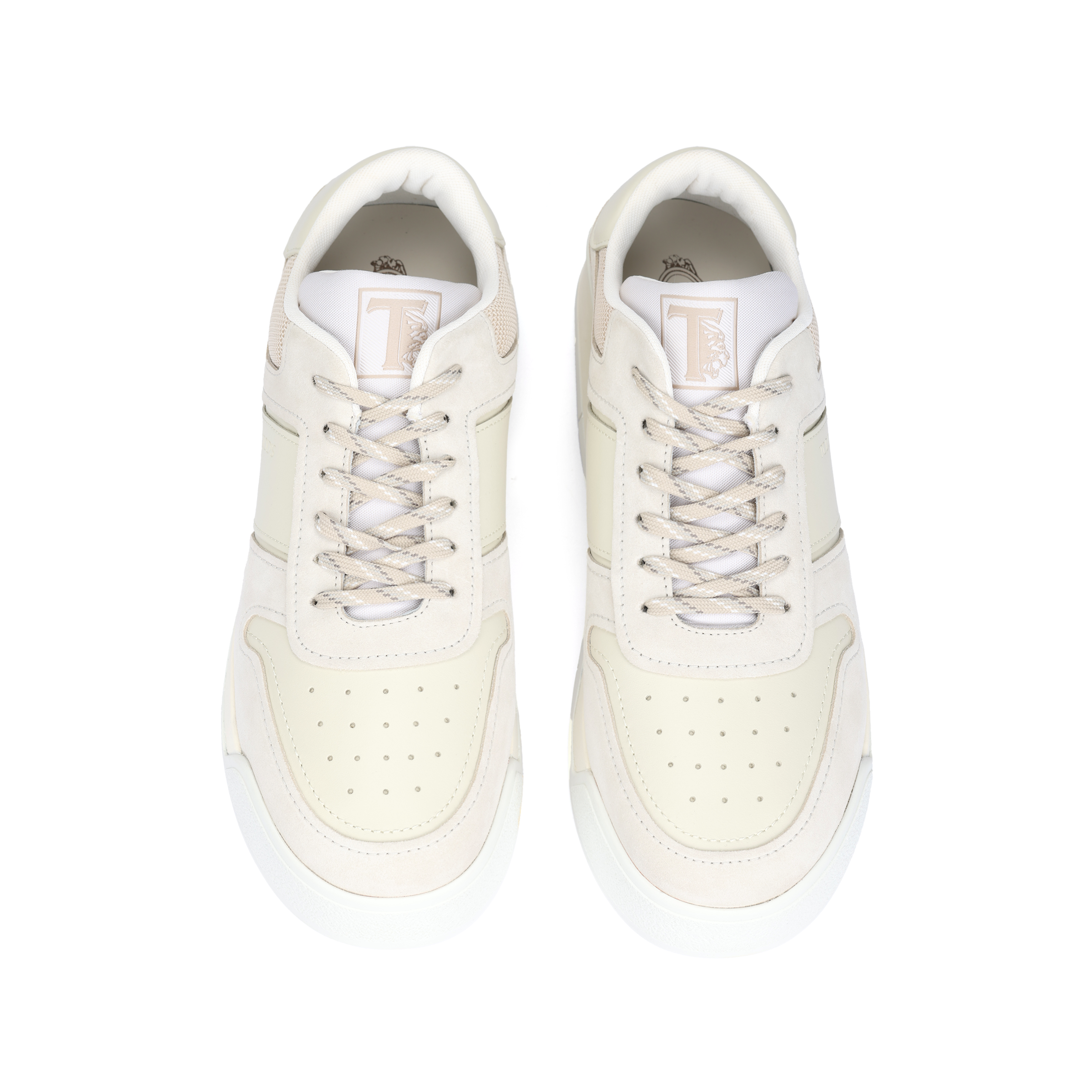 TOD'S Logo Embossed Panelled Lace Up Sneakers