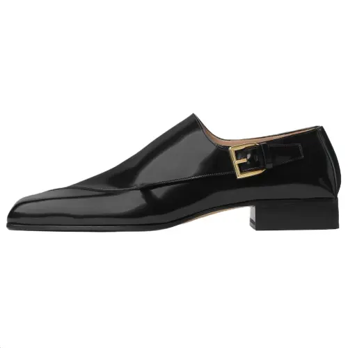 Bottega Veneta Jim Calfskin Casual Shoes Men's Black