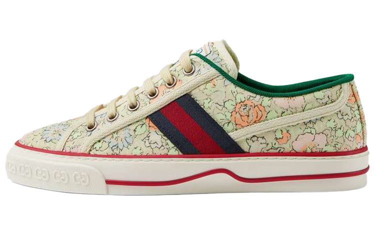 Gucci Liberty of London x Gucci Wmns Tennis 1977 'Floral - Mint Green' Women's