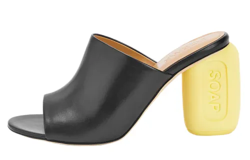 LOEWE Soap Slip Resistant Slide Slippers Women's Black