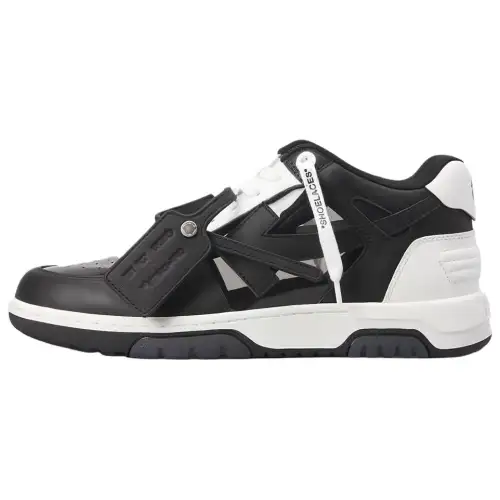 OFF WHITE Out Of Office Ooo Low Tops 'Black White Suede'