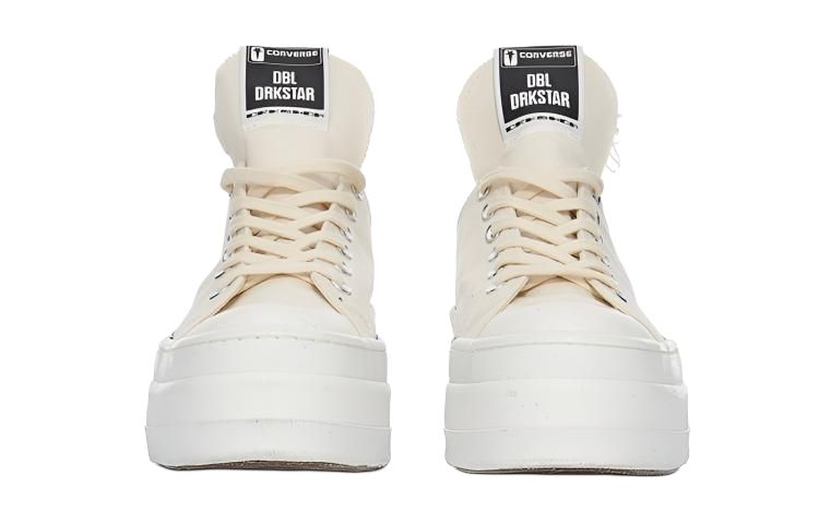 Converse x Rick Owens DRKSHDW Canvas Low top Skateboard Shoes 6cm Unisex White