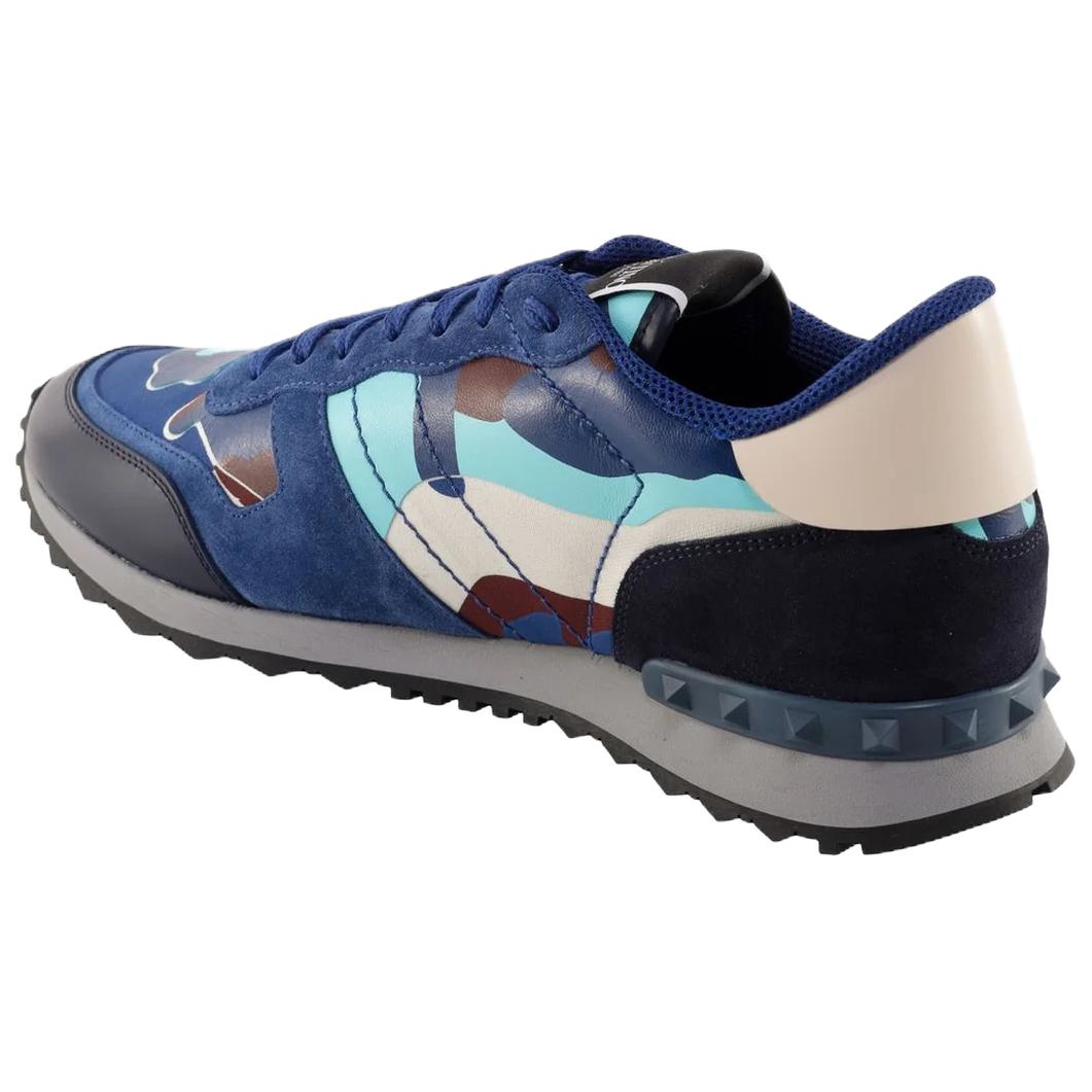 Мужские кроссовки Valentino Rockrunner (синие) — фото 4
