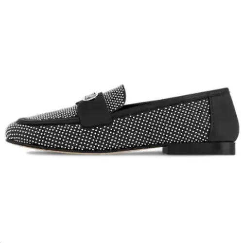 LOUIS VUITTON Soho Sheepskin Loafers Women's Black