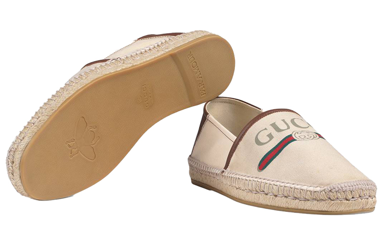 Gucci Logo Espadrille 'Brown'