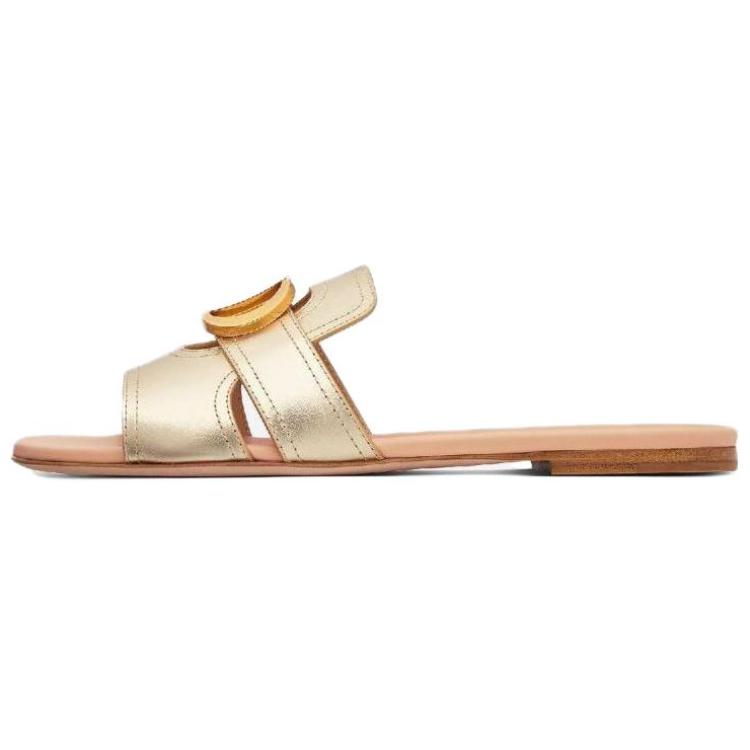 DIOR 30 Montaigne Slide Slippers Women's Platinum
