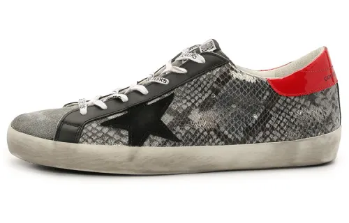 Golden Goose Super Star Low top Skateboard Shoes Men's Black