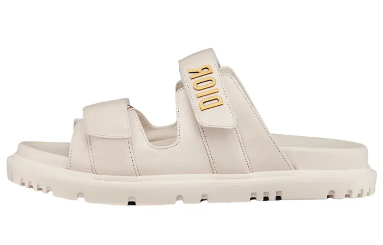 DIOR DiorAct Quiet Slide Slippers Women's White