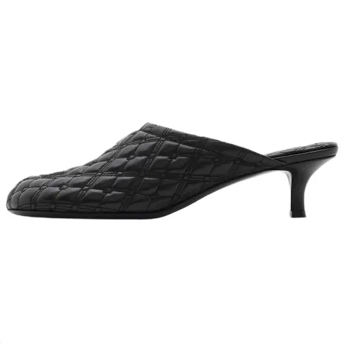Burberry Embroidered Quilted Mules