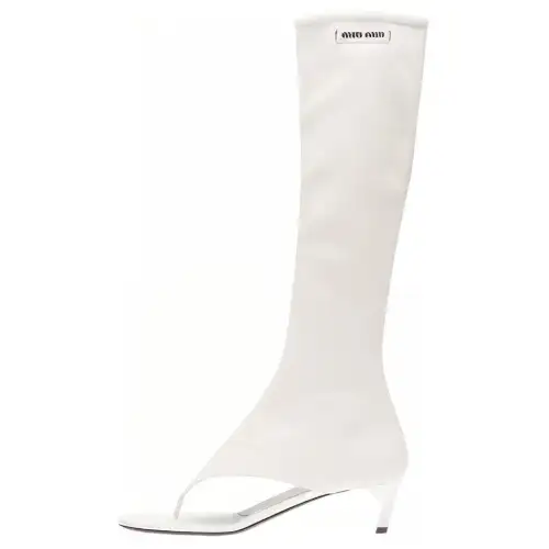 MIU MIU Stretch-nappa-leather Thong Boots