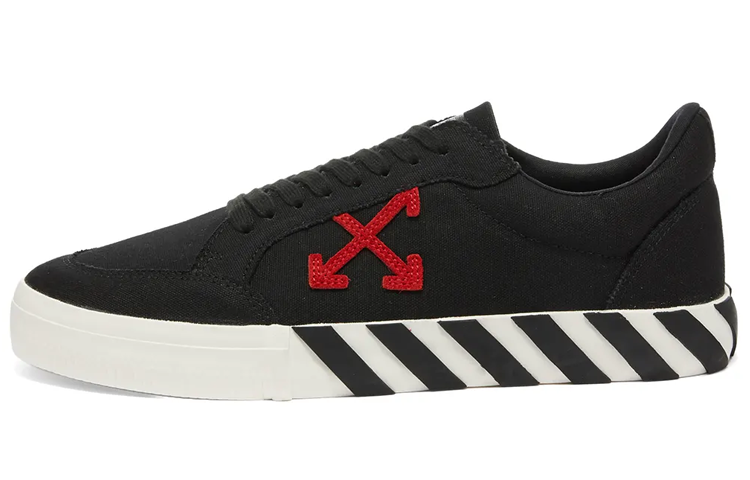 Мужские кеды OFF-WHITE Vulcanized (черные)