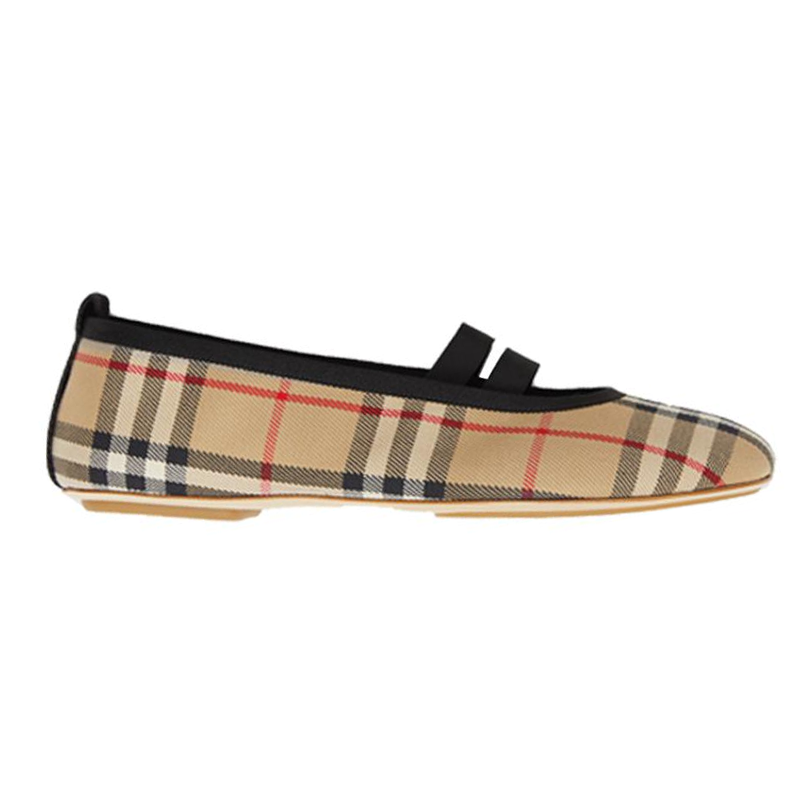 Burberry Flat Women's Casual Shoes Women's Beige