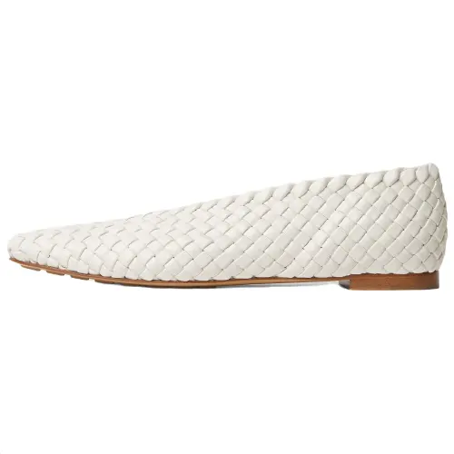 Bottega Veneta Sofia Lambskin Casual Shoes Women's White