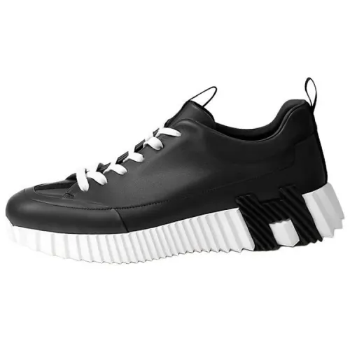 HERMES Jump Low top Casual Shoes Men's Black