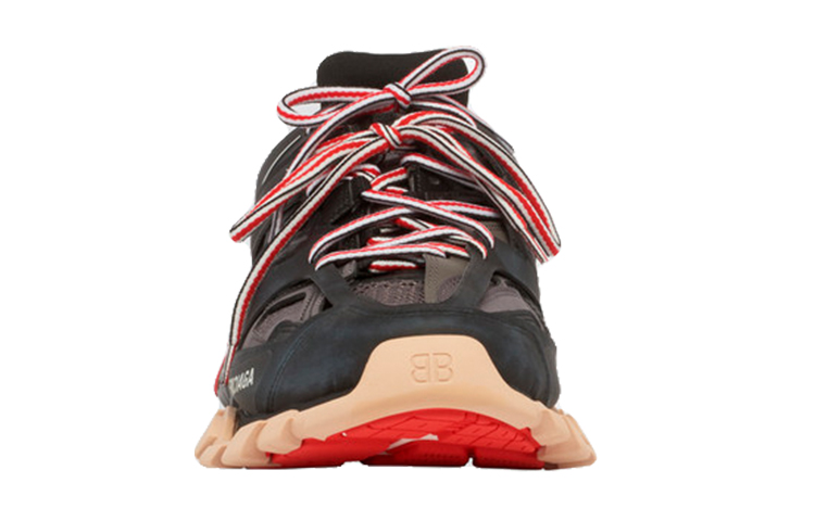 Женские кроссовки Balenciaga Track (черно-розовые) — фото 4