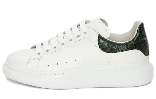 Alexander McQueen Oversized Sneaker 'White Forest Green Crocodile'