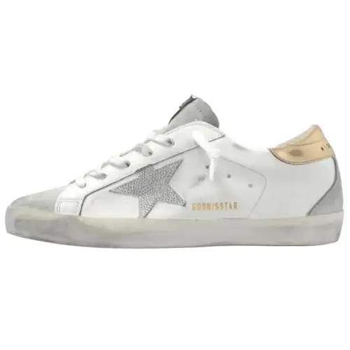 Golden Goose Super Star Leather Low top Skateboard Shoes Women's White