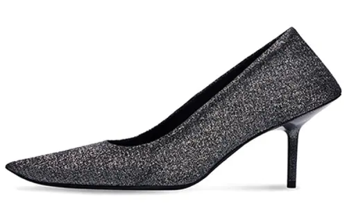 Balenciaga Knife Fabric Slim Heel High Heels Women's Gray