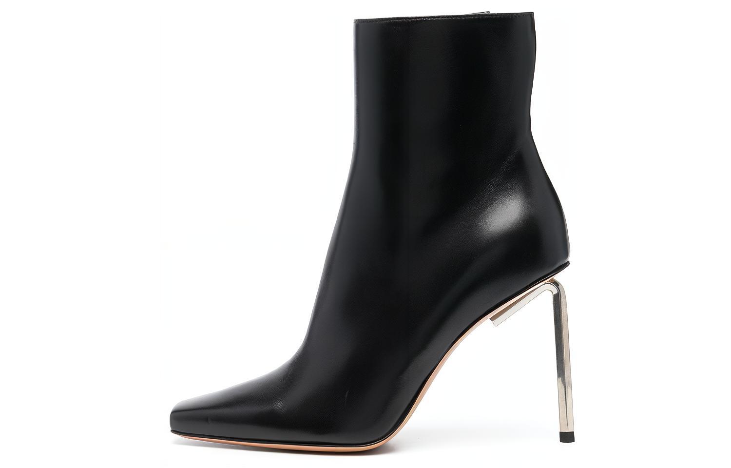 OFF WHITE Allen 100mm Leather Ankle Boots Women's