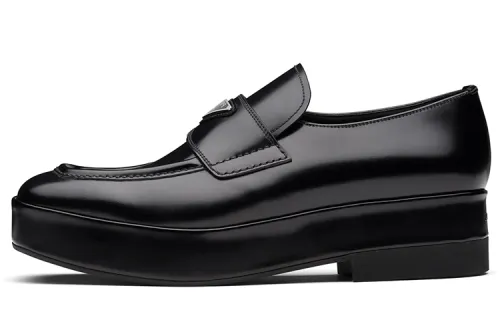 PRADA Matti Loafers Men's Black
