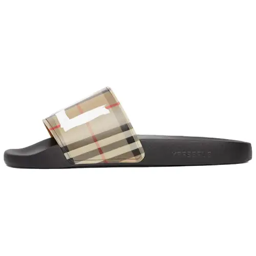 Burberry VINTAGE Slide Slippers Women's Beige