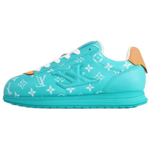 LOUIS VUITTON X Nigo Collaboration Buttersoft FW25 Low top Casual Shoes Men's Cerulean