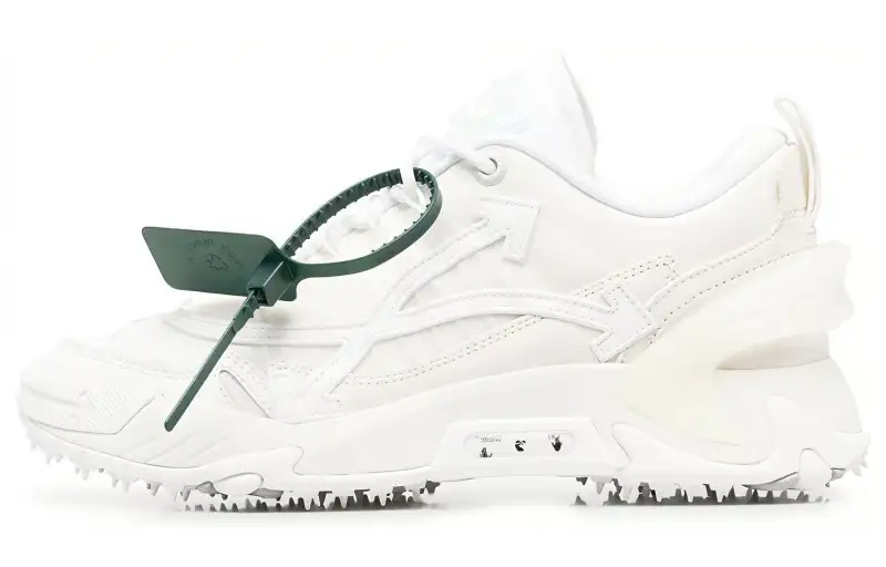 OFF WHITE ODSY Nylon Cushioning Low top Sports Casual Shoes Men's White