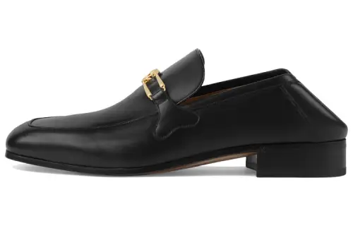 GUCCI Interlocking Loafers Women's Black