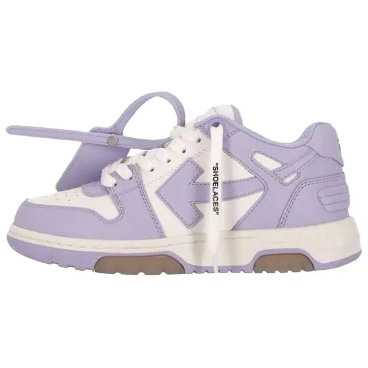 OFF WHITE Out Of Office Calf Leather White Lilac