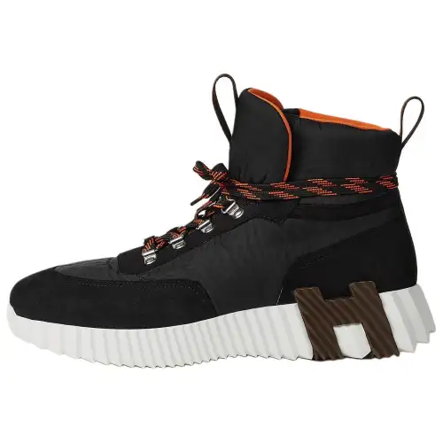 HERMES Klimb High top Casual Shoes 4.2cm Men's Black
