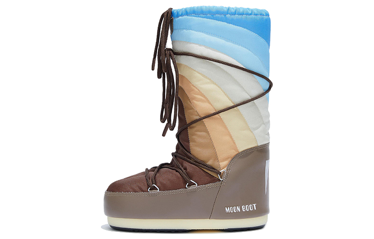 Сапоги Moon Boot Rainbow (коричневые)