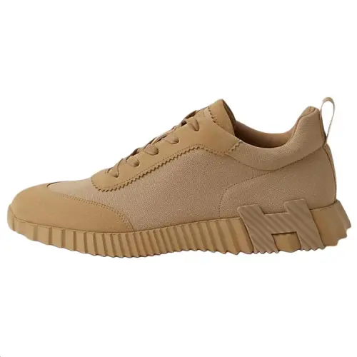 HERMES Bouncing Low top Casual Shoes 4cm Men's Beige