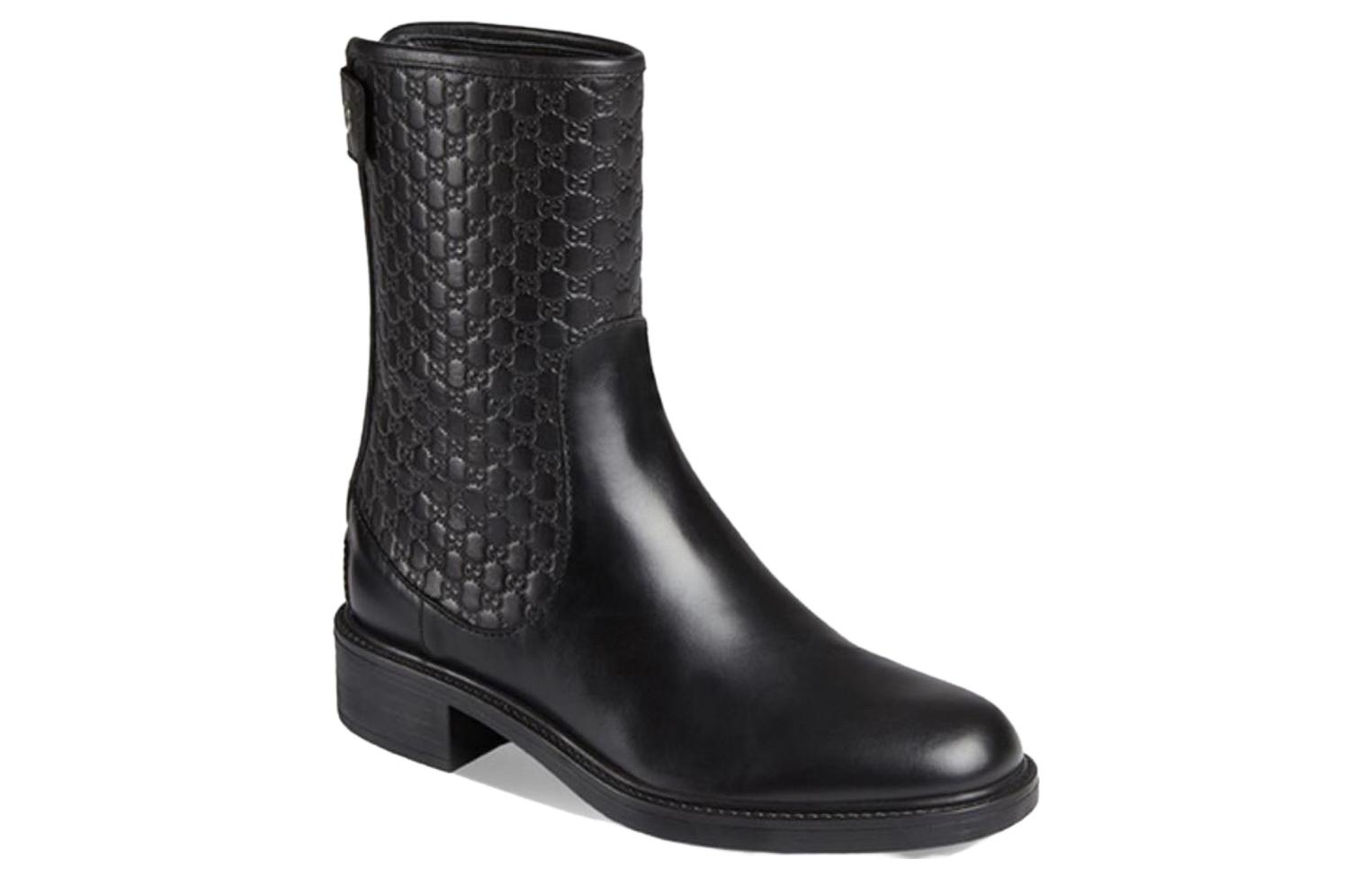 Женские ботинки Gucci (черные) — фото 4