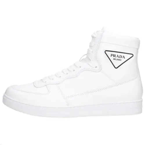 PRADA High top Skateboard Shoes Men's White