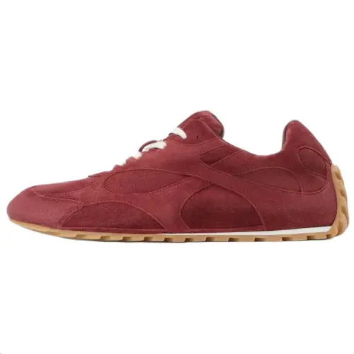 Bottega Veneta Orbit Flash Cow Leather Low top Casual Shoes Women's Barolo Burgundy