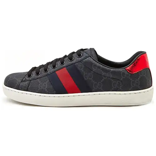 Gucci Ace Gg Supreme 'Black Grey'