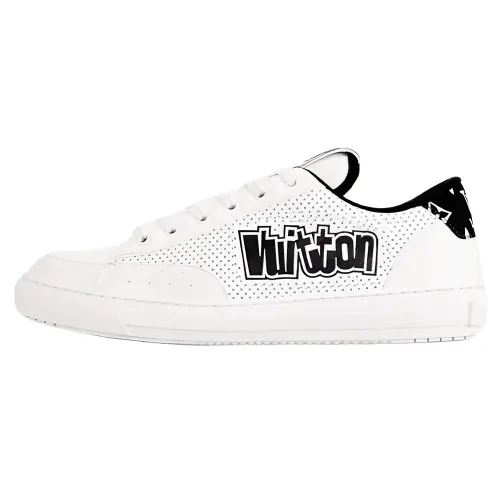 LOUIS VUITTON Charlie Low top Skateboard Shoes Men's White