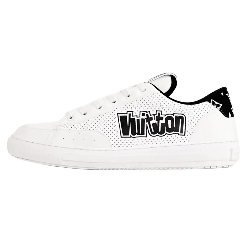 LOUIS VUITTON Charlie Low top Skateboard Shoes Men's White
