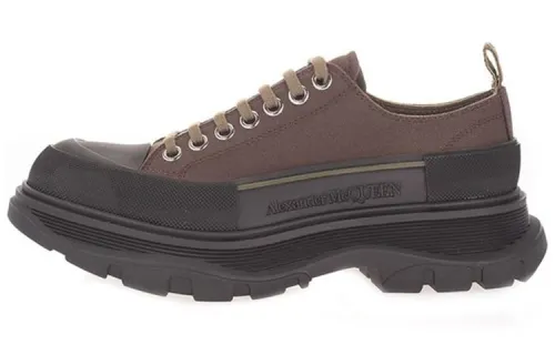 Alexander McQueen Tread Slick Low Lace Up Khaki