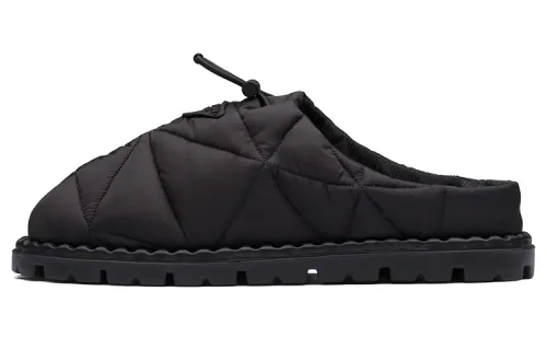 PRADA Quilted Slides Black Nylon