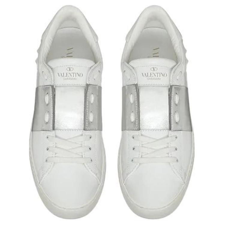 Valentino Women's Open Sneaker 'White Silver'