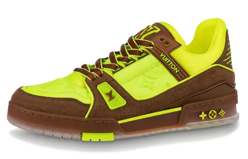 LOUIS VUITTON Trainer Yellow Brown