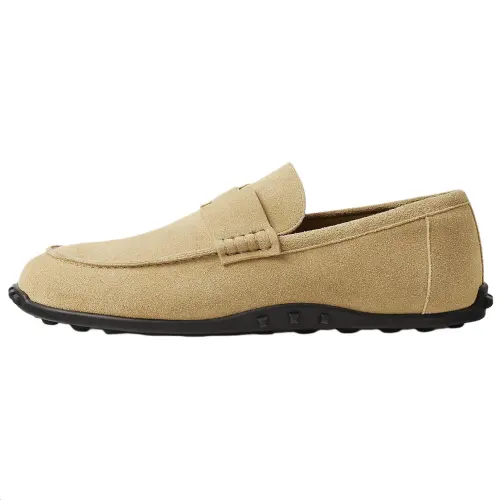HERMES Lazy Casual Shoes 2.7cm Men's Beige