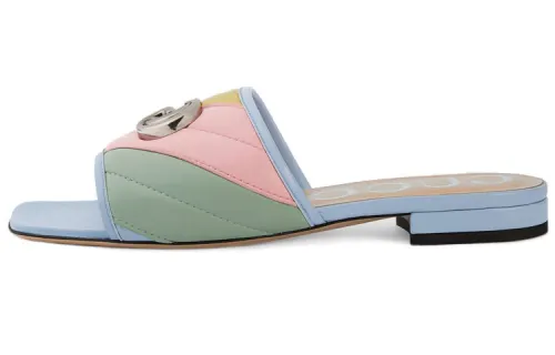 GUCCI Double G Rainbow Mules