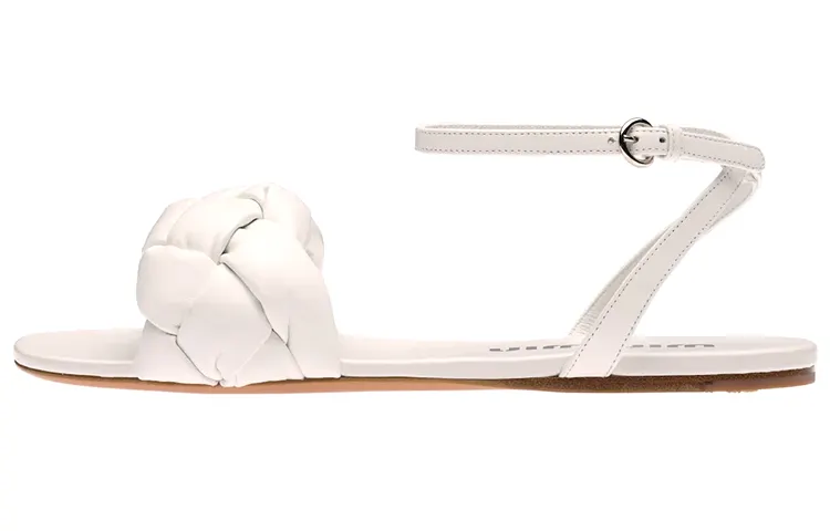 MIU MIU One Strap Sandals Women's White
